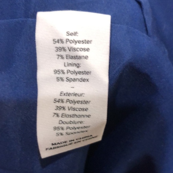 NWT Cinq A Sept Coralisa Dress Size 4 Navy Blue Asymmetrical Sleeve Bodycon Mini - Picture 8 of 11